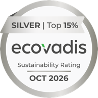 EcoVadis: stříbrná medaile za udržitelnost, top 15 % hodnocených firem, říjen 2026